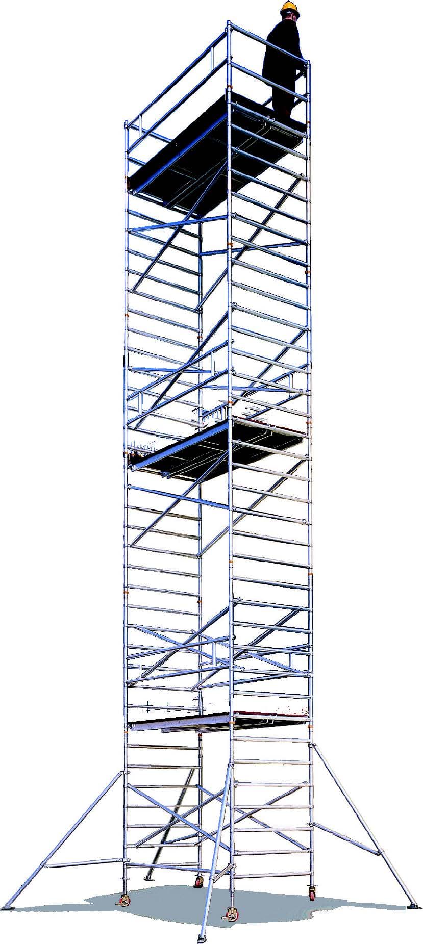 Marte S - Pojízdné hliníkové lešení (šířka 0,74 m)